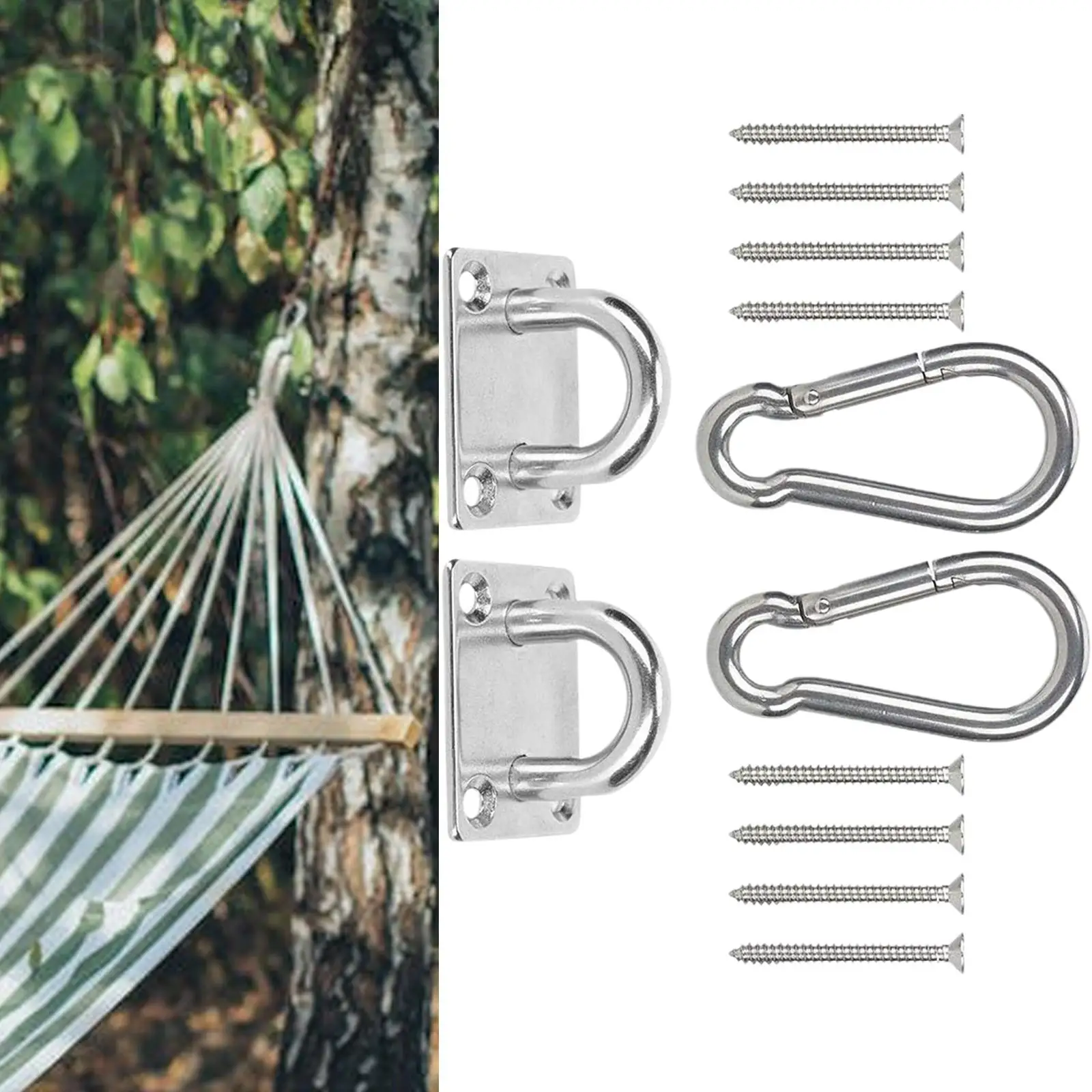 

Ceiling Anchor Buckle, Wall Mounted Ceiling Hook for Hammocks Bracket Yoga