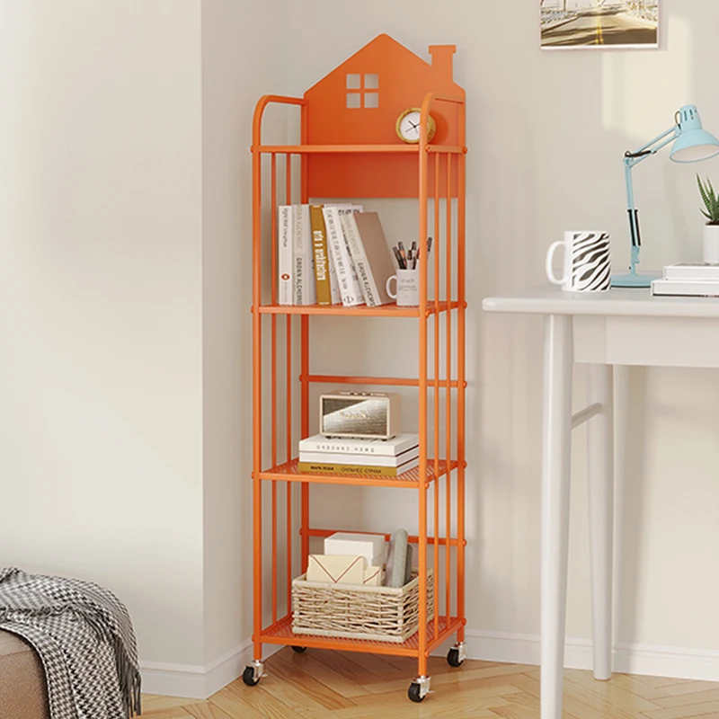 Дисплей Мобильная книжная полка Полки для растений Узкая гостиная Детская