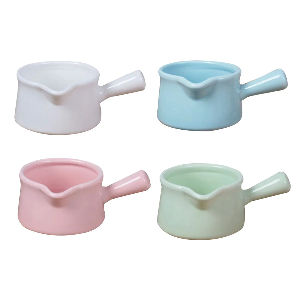 

Ceramic Jar Pan Pot Nonstick Coating Enamel Pitcher Handled Jug Cup Enamelware Saucepan