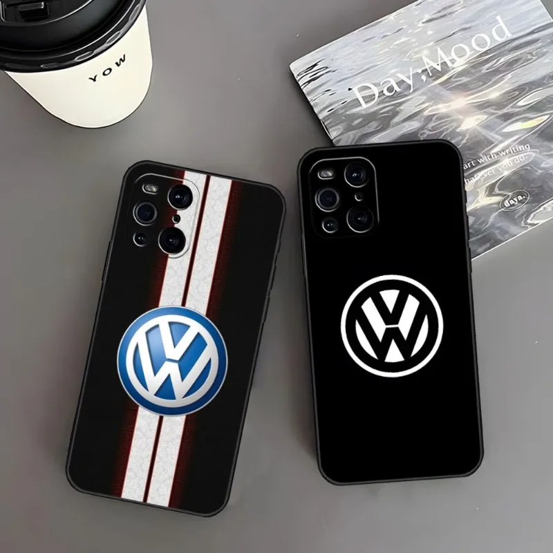 

Чехол для телефона Volkswagen с логотипом автомобиля для OPPO Find X3 Neo Reno 6 Pro 7 X5 A57 A54 A55 A74 One Plus 8 6 9 7 Pro