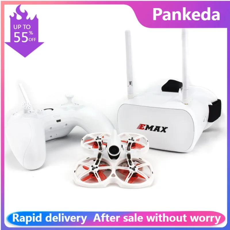 

New emax model aircraft remote control FPV aircraft tinyhawk II RTF Traverser Nano2 camera with LED 6 Channels Fixed Camera