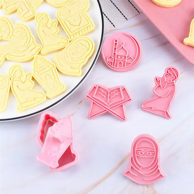 

6 шт. формы Рамадан для печенья, малые 3D формы для печенья Bairam Eid Mubarak, формы для шоколада, формы для печенья, формы для десертов, форма для выпе...