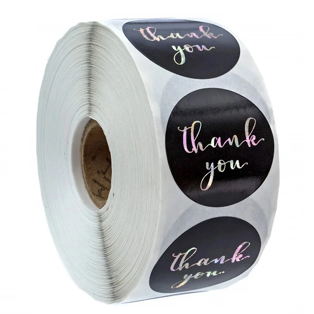 

Наклейки "Thank You", 1 дюйм, 50-500 шт