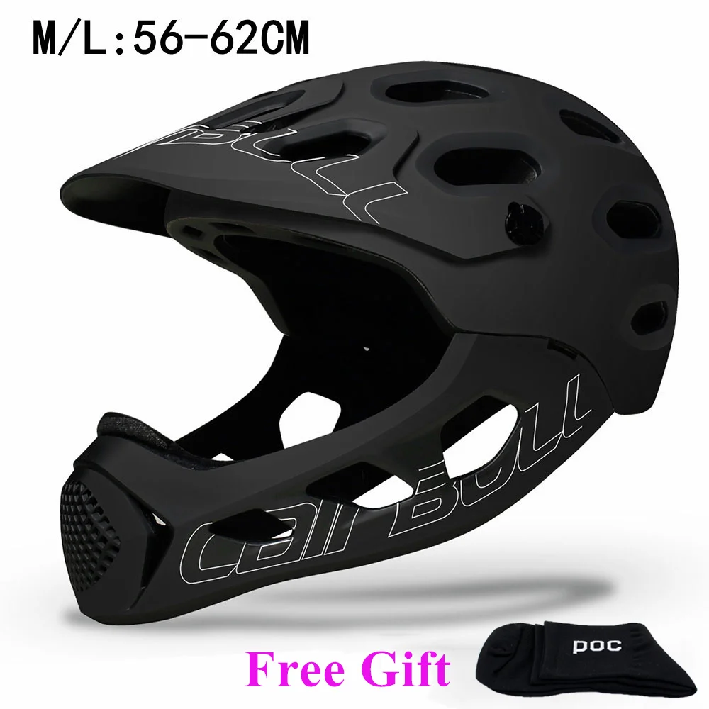 CAIRBULL Adult Full Covered Bicycle Helmet Downhill Cycling Helmet Casco BMX OFF-ROAD MTB Mountain Road Bike Full Face Helmet DH
