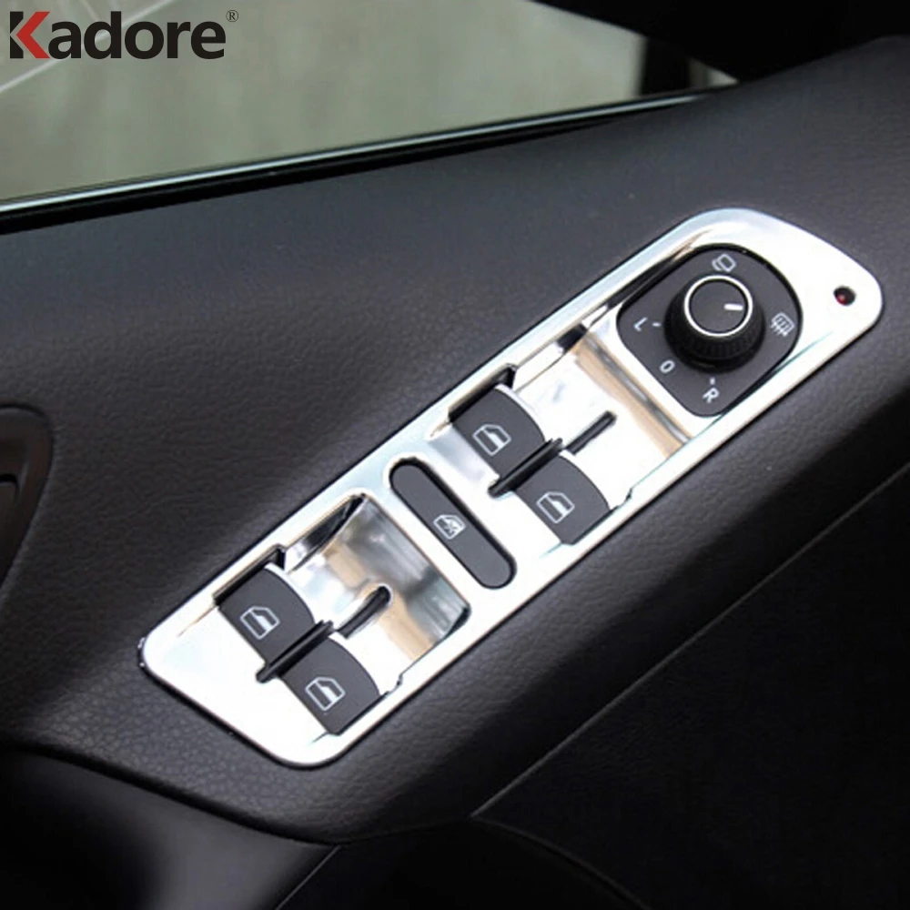 

For Volkswagen Tiguan 2012 2013 2014 2015 Auto Interior Door Armrest Panel Window Lift Button Cover Trim Interior Accessories