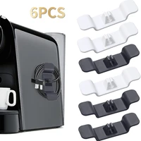 6pcs cord wrapper kitchen appliance stand cable winder clips holder wire hider for household home appliances kitchen accessories