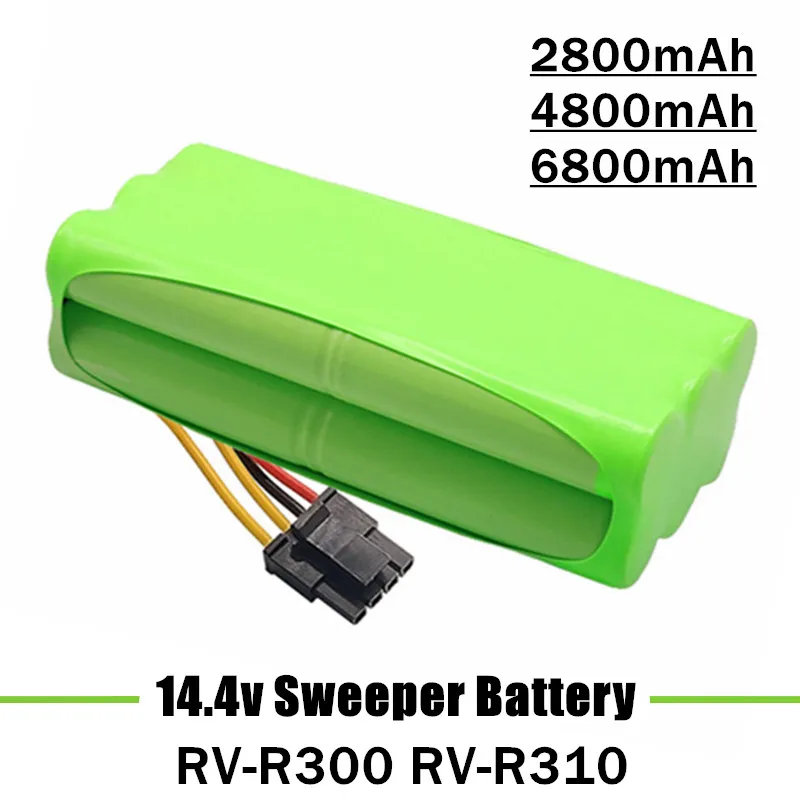 

14.4V 6800mAh AA Battery Pack VCR01 VCR03 VCR12 R1-L083B R1-L081A R1-L085B for Redmond RV-R300 RV-R310 Sweeper Battery