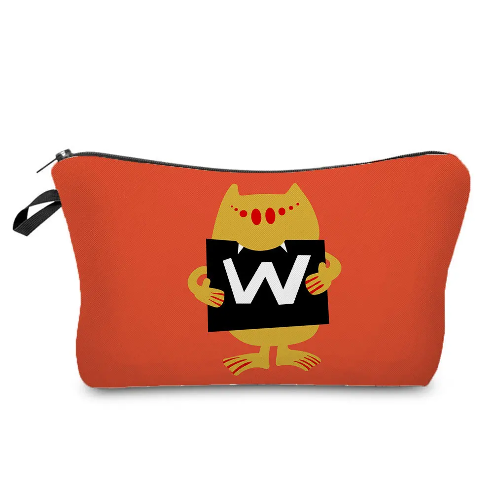 

Новый продукт, сумка для макияжа с мультипликационным принтом монстров, дорожная сумка для хранения необходимых вещей, портативная Повседн...