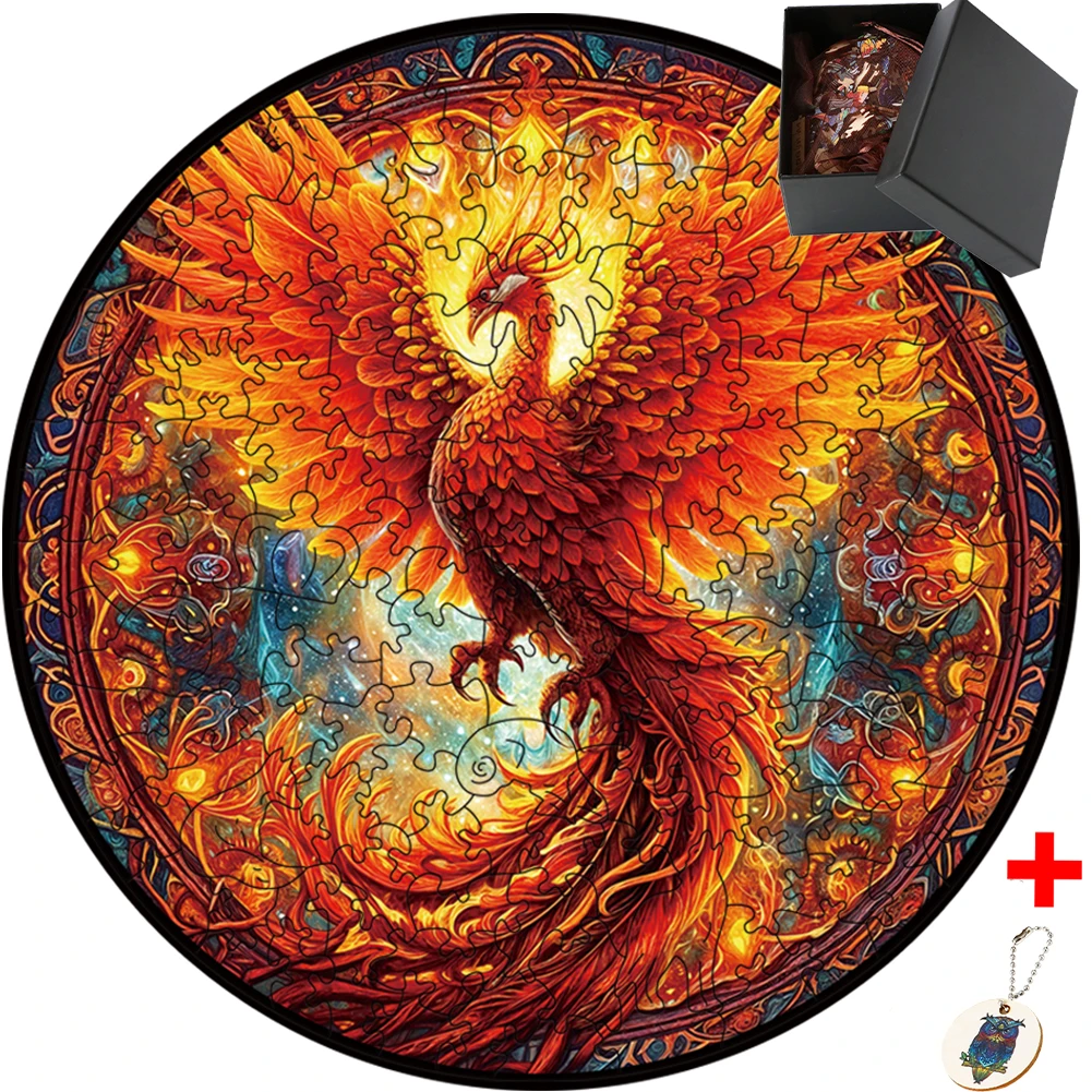 Деревянный пазл Феникс сделай сам деревянные головоломки с животными для детей 3D