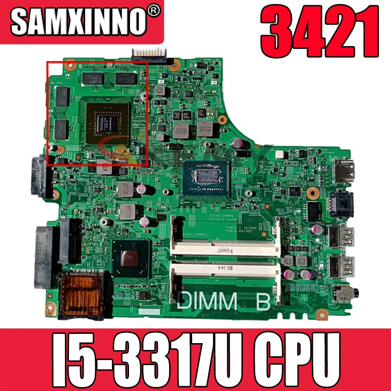 

CN-02HTV8 02HTV8 For DELL Inspiron 3421 Core I5-3317U N13P-GS-OP-A2 Laptop motherboard DDR3 Mainboard