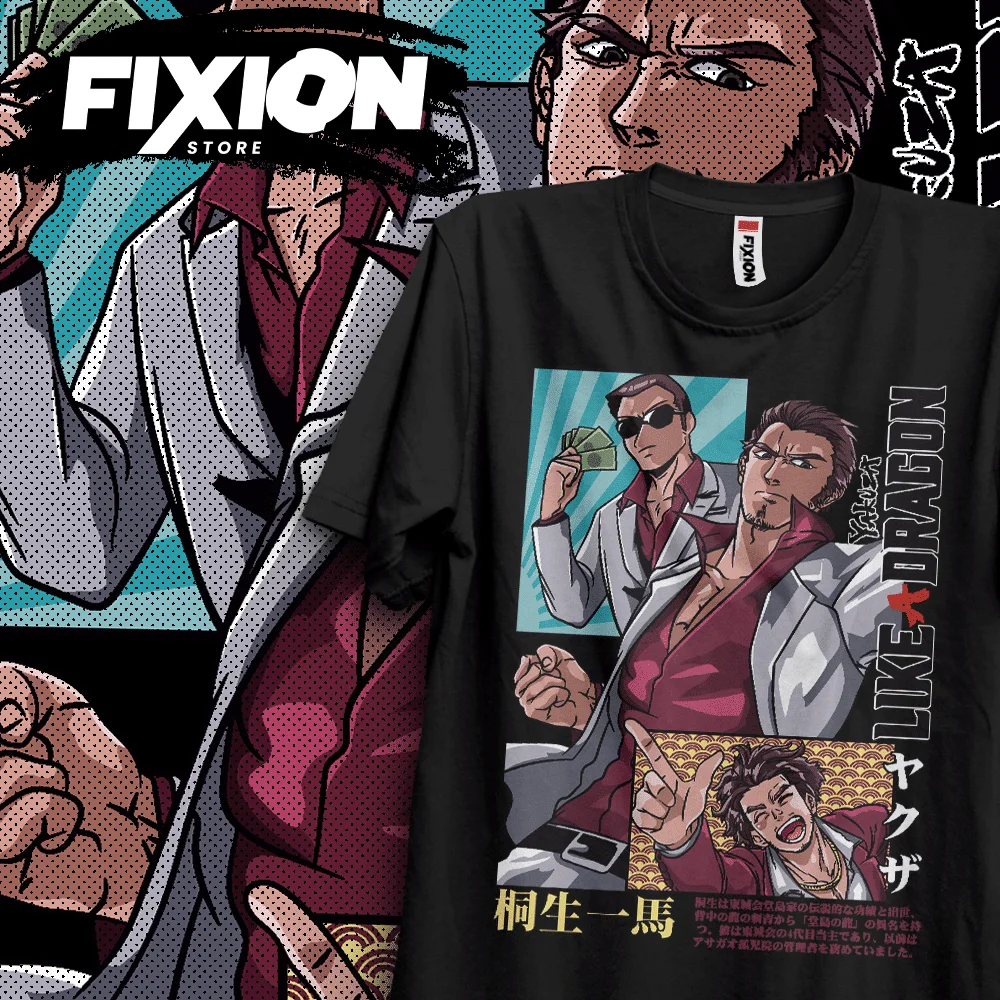 Футболка для аниме якудза как дракон