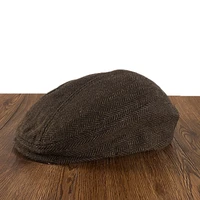 classic man berets cotton british vintage flat caps gatsby male herringbone spring autumn ivy cap driver hats nz283
