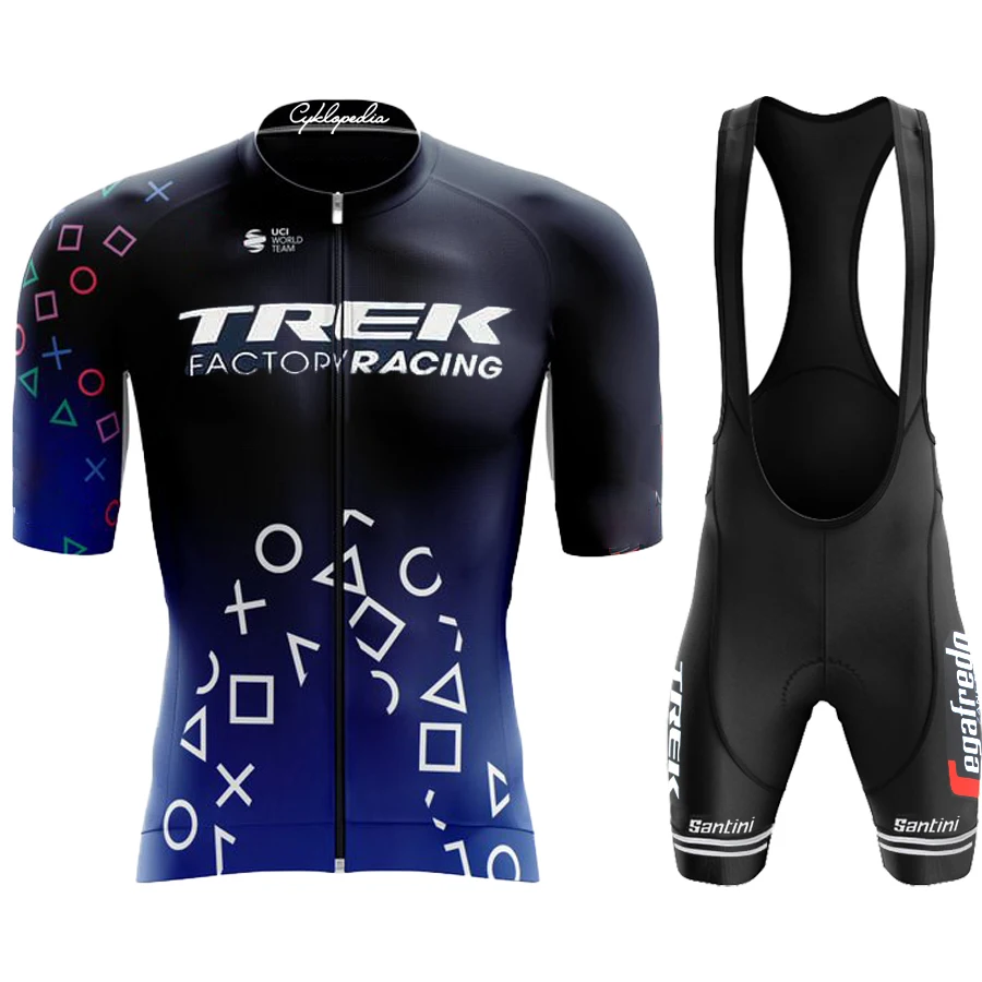 

Road Bike Uniform Cycling Mtb TREK Men Shorts Men's Blouse Cycle Jersey Spring Summer Man Clothes 2022 Clothing Complete Bib Set
