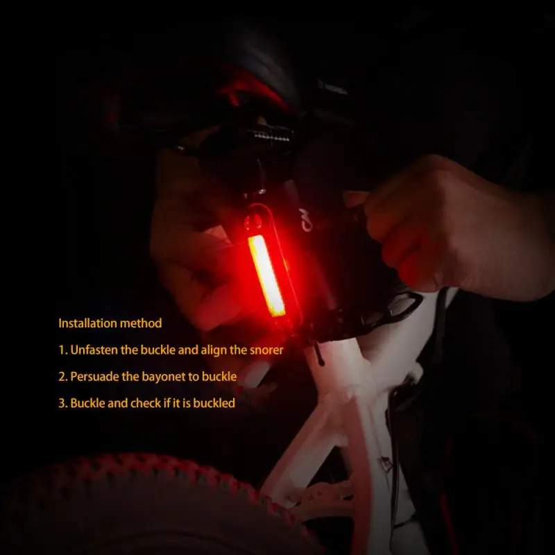

Bicycle TailLight USB Rechargeable Back Lamp Mtb Road Bike Lights Wheel Up Cycling Light Flashing For Riding Bike Accessories