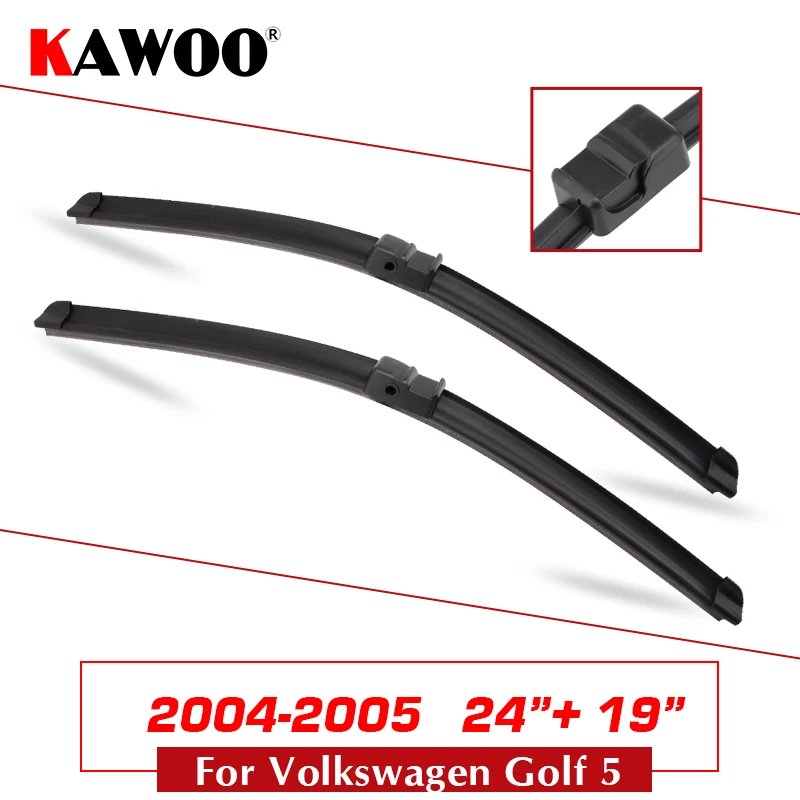 

Автотовары Щетки стеклоочистителей стеклоочиститель дворник car wiper blade for Volkswagen Golf 5 MK5 2004 2005 2006 2007 2008 2009 24"+19"