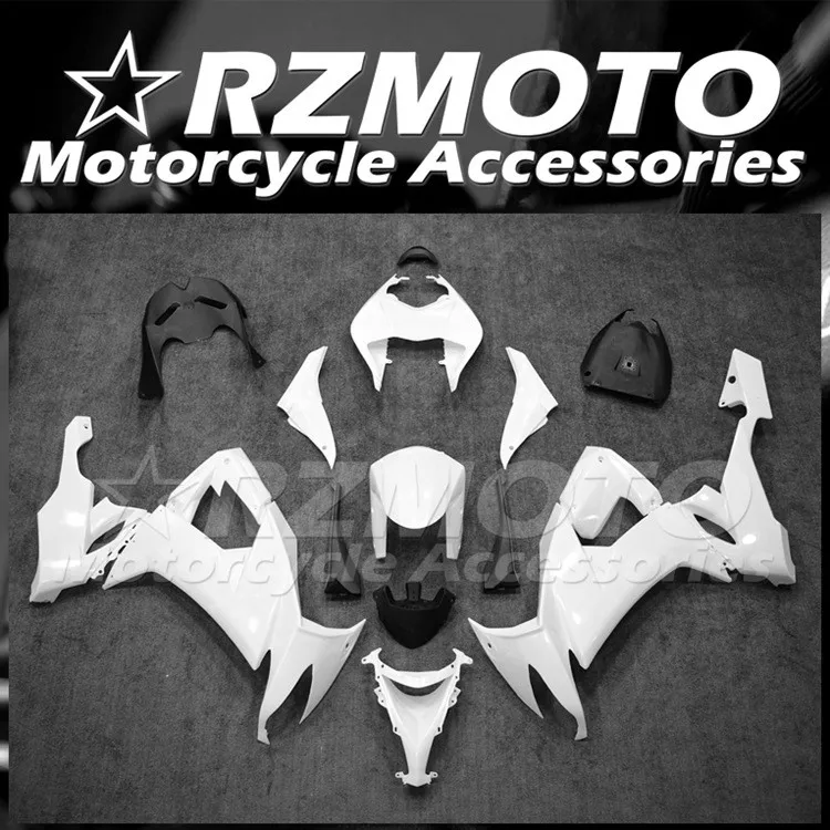 

Новый комплект обтекателей для мотоцикла из АБС-пластика, подходит для Kawasaki Ninja ZX-10R ZX10R 2008 2009 2010 08 09 10, комплект обтекателей с белым глянцем