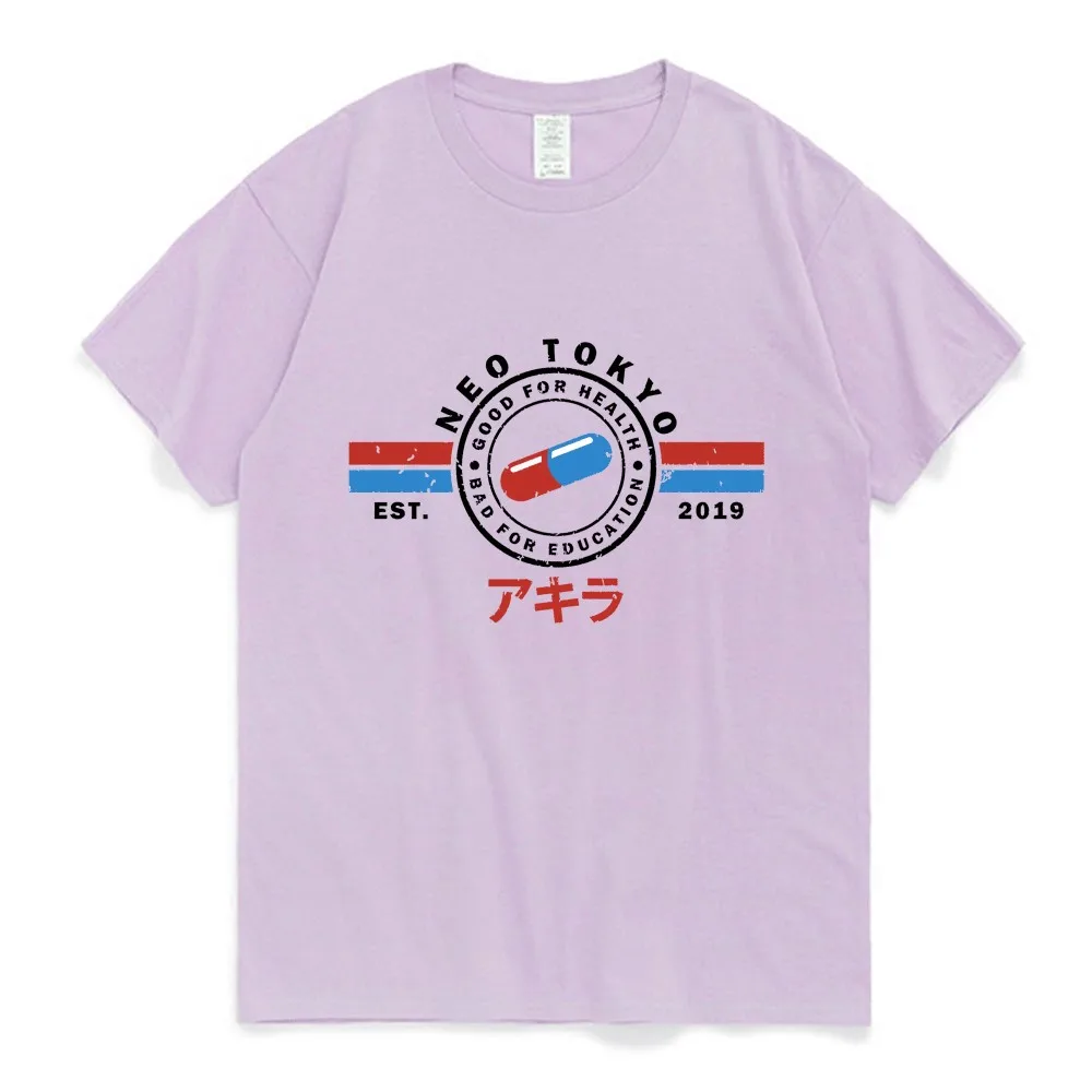 

Akira Kaneda Japanese Retro Anime T-shirt Mens Womens Cottom Motorcycle Adults T Shirt Euro Size Street Hip Hop Short Sleeves