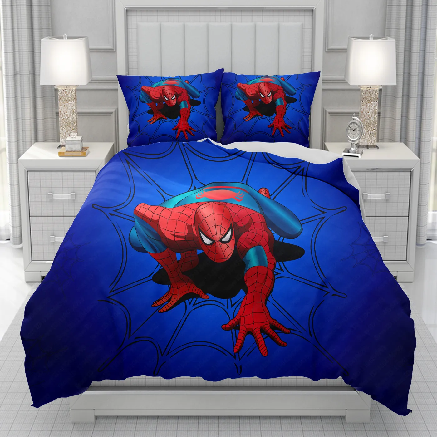 Iron Man superheroes Duvet Cover men women/Children KID Printing Disney cartoon Bedding Set Comforter Bed Soft