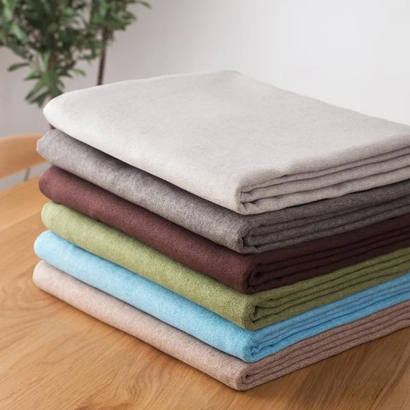 

Pure color cloth tablecloth Chinese cotton and linen to thicken the contracted wind table cloth-Ling11
