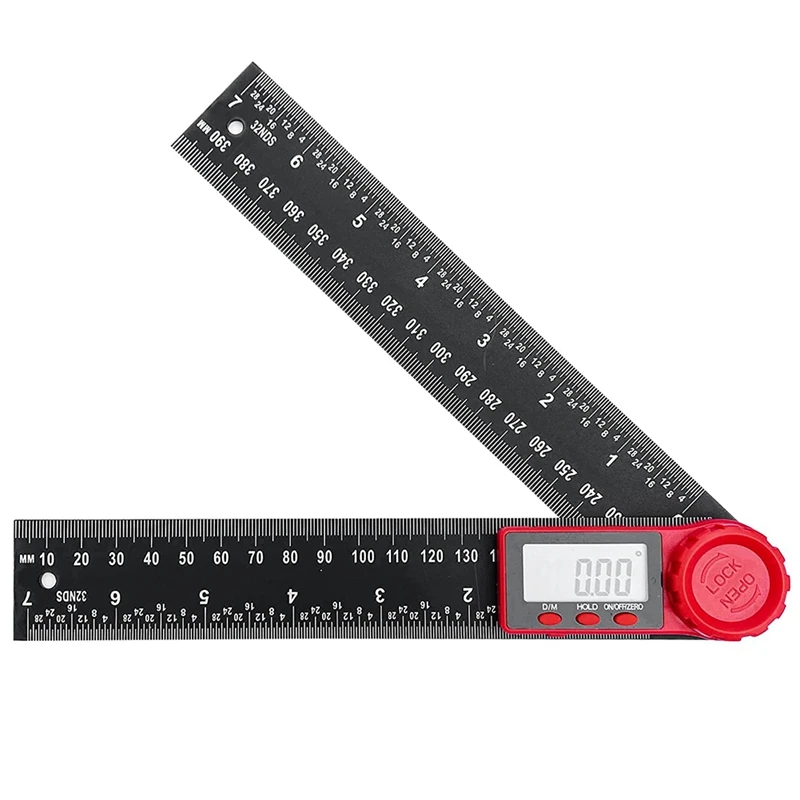 

AT35 0-200Mm 8Inch Digital Meter Angle Inclinometer Angle Digital Ruler Electron Goniometer Protractor Angle Finder