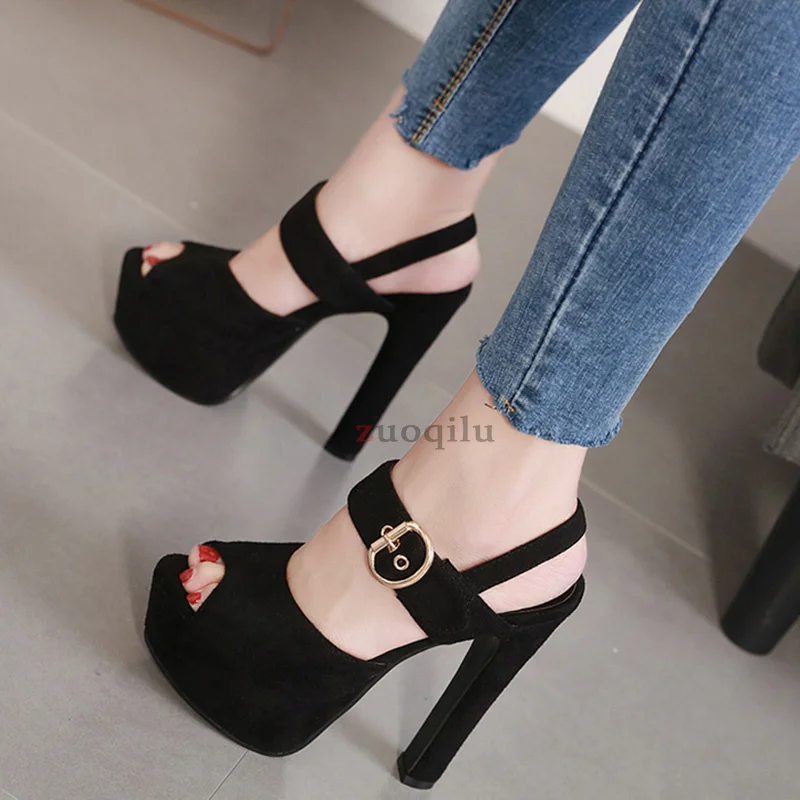 Сандалии женские водонепроницаемые на высоком каблуке 14 5 см |