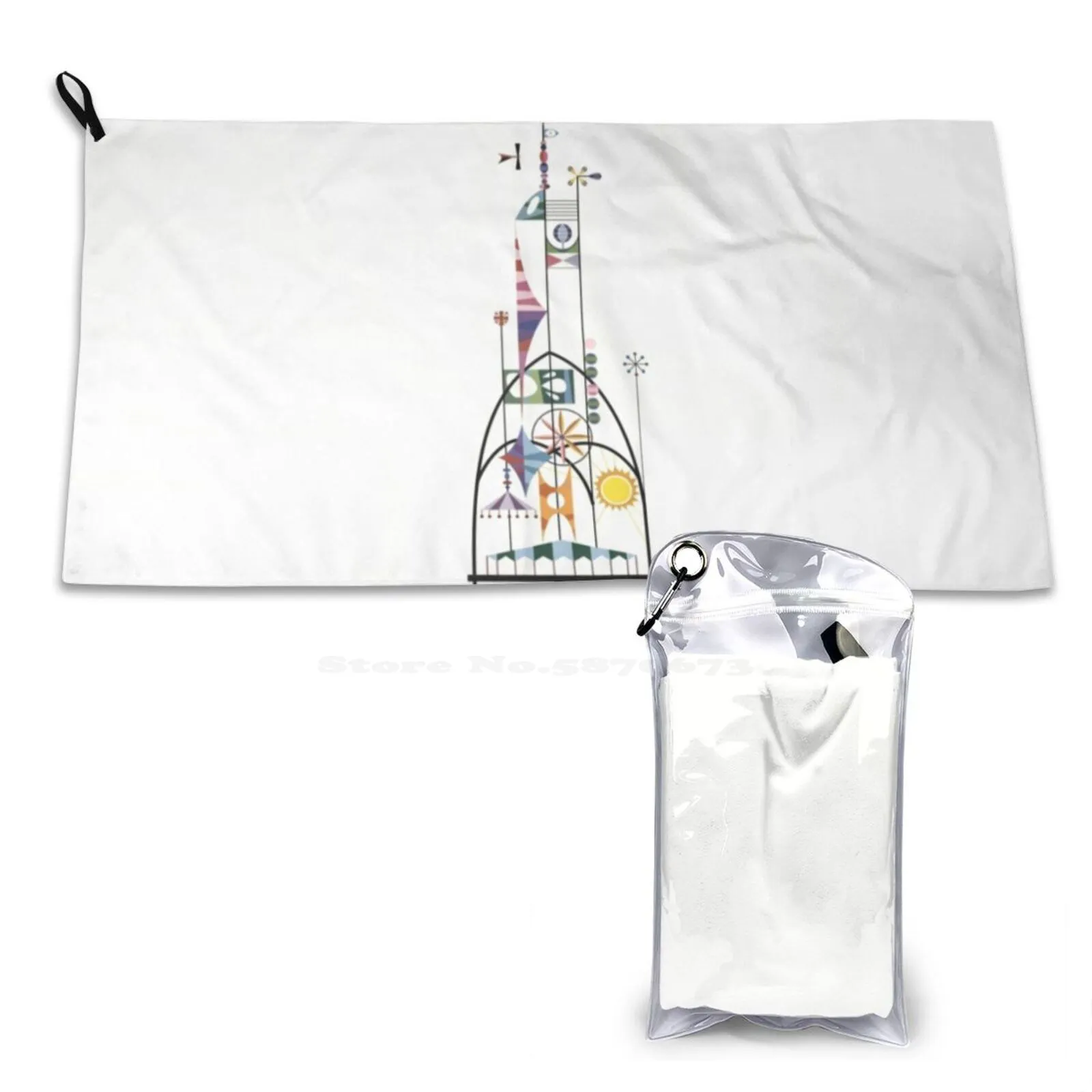 Tower Of The Four Winds Мягкое банное полотенце Мочалка Outdoor New York Worlds Fair 1964 Уолт Его