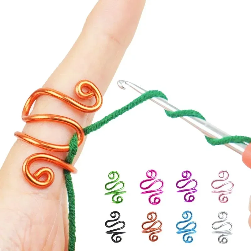 Кольцо для вязания крючком ручной работы регулируемое кольцо