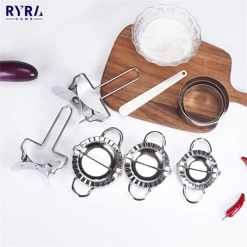 

Dumpling Mold Stainless Steel Dough Press Maker Must-Ravioli Easy Dumpling Peeling Slicer Mold Jiaozi Device Kitchen Accessories