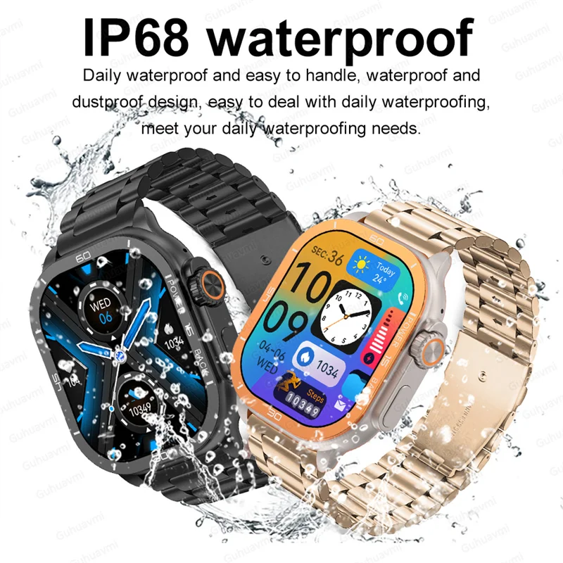 New Smart Watch AMOLED Screen Always Show Time Bluetooth Call Series 8 High Refresh Rtae NFC Smartwatch Men Sport Women