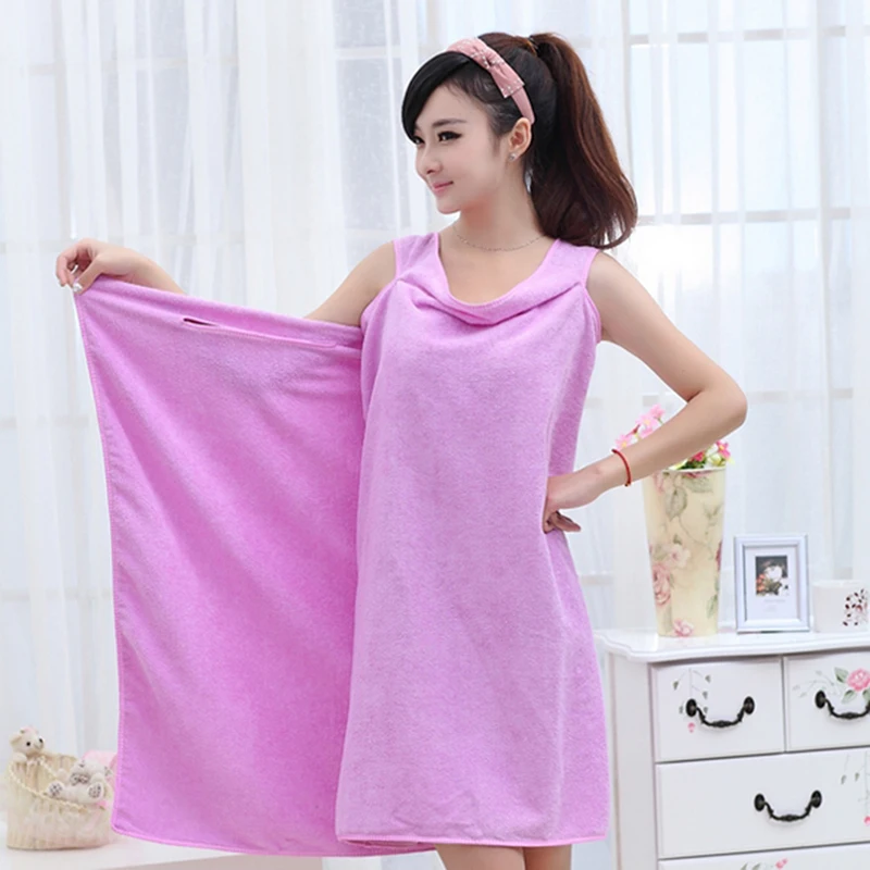 

Wearable Bath Towel Super Absorbent Blanket Microfiber Spa Towel Beach Body Wrap Washcloth