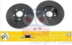 

DDF1167 drink disc ON 99 LAGUNA 2.0 8V-2.2D safranrane 16V