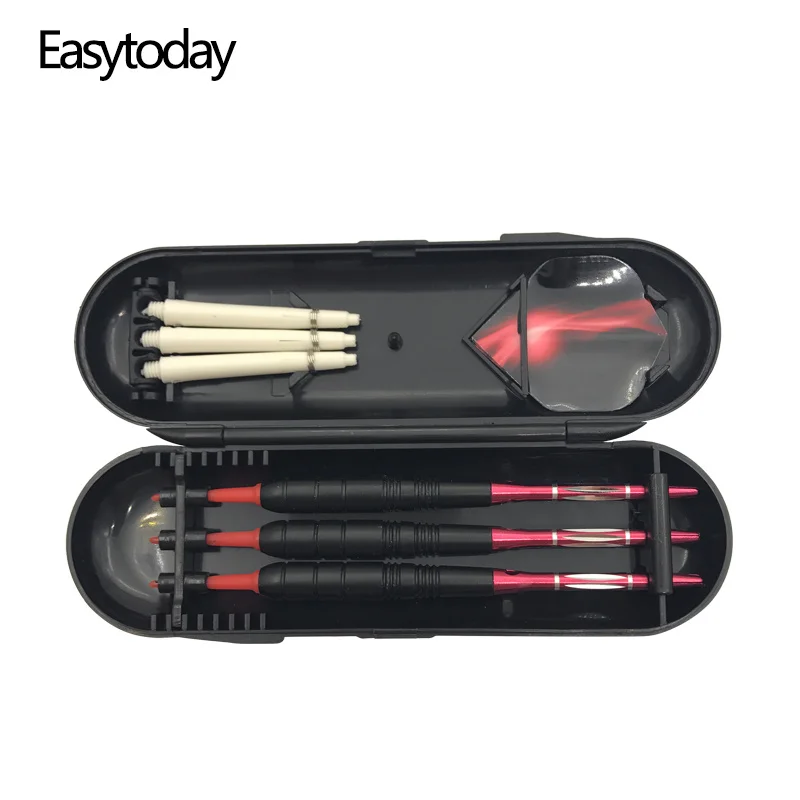 

3Pcs/set Darts Professional Sports Supplies Red Soft Tip Darts Metal Barrel Darts Shafts Aluminum Flight Tail wing