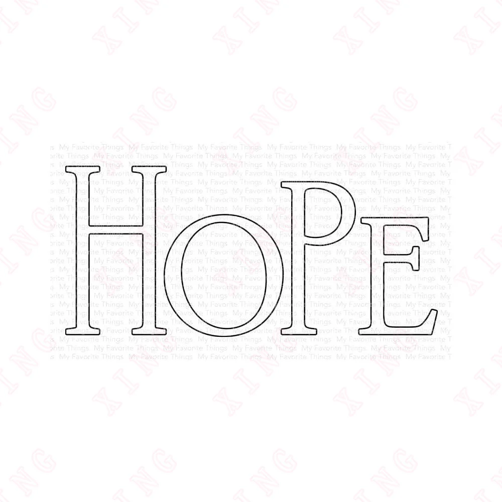 

Christmas Arrival New Metal Cutting Dies Craft Decoration Embossed Mold Diy Handmade Hope Die Scrapbook Made Album Card Template