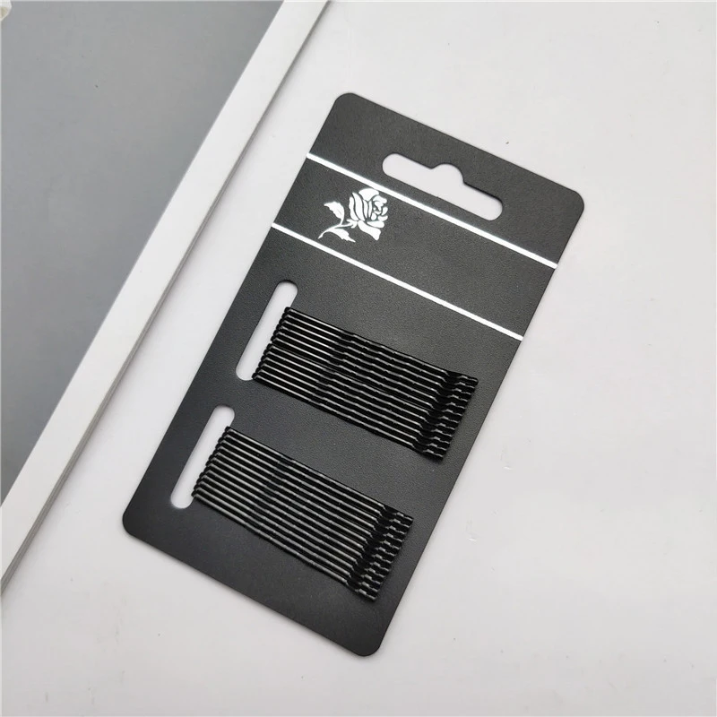 Женские черные заколки для волос зажимы женские заколки-невидимки металлические