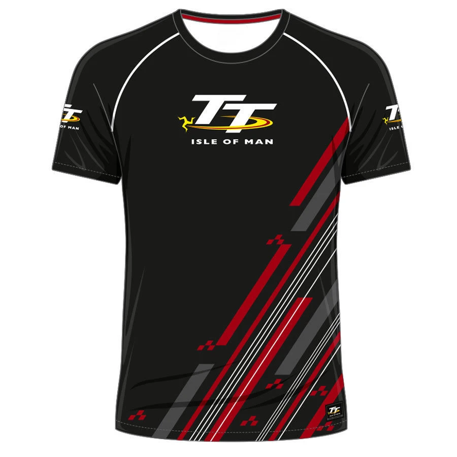 

Isle of Man Tt 3d T_ Shirts photo printing fashion racing T-shirt fashion street clothing women's sports size large