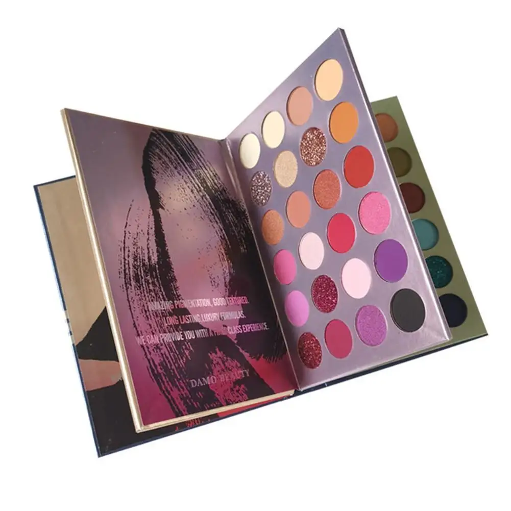 

72 Color Beauty Eyeshadow Palette Glazed Cosmetic Up Shadow Highlight Make Pearlescent Eye Style Book Matte Beauty Glazed 2022