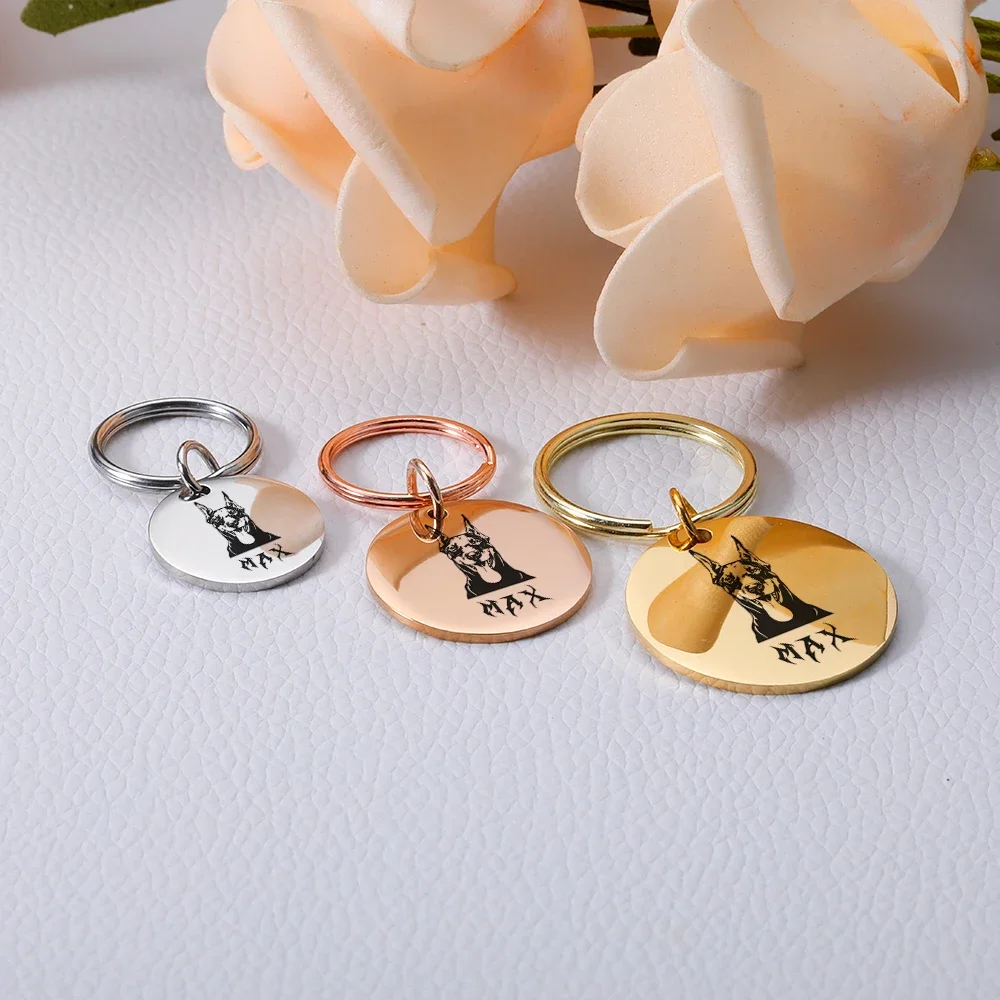 Персонализированные идентификационные ошейники для собак аксессуары животных с