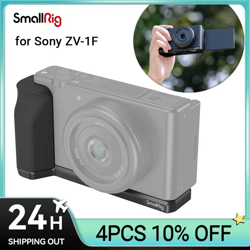

SmallRig Handle for Sony ZV-1F Improved Grip Experience with 1/4"-20 Holes Quick Realease for Horizontal and Vertical Modes 4146