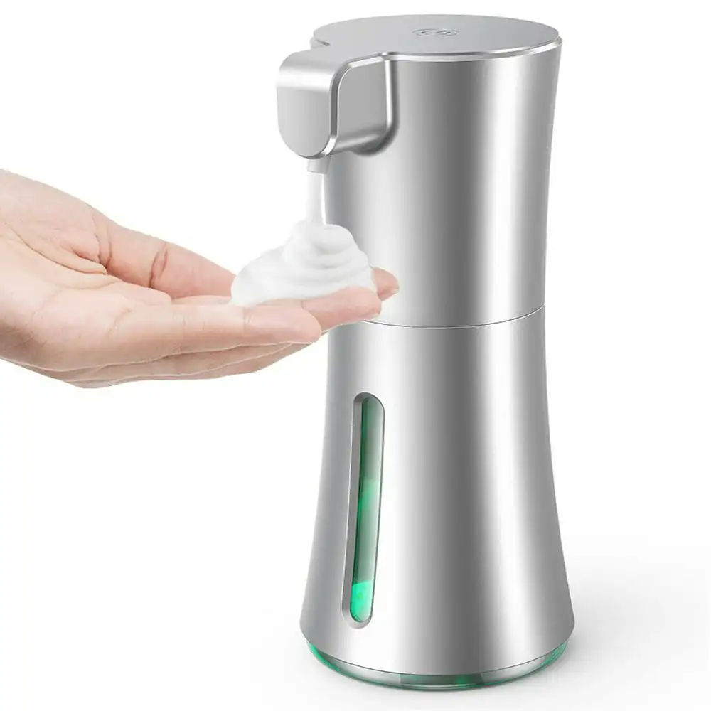 

Foaming Soap Dispenser,Touchless Automatic Soap Dispenser 12oz/350ml,Battery Operated Hands-Free Soap Dispenser for Kitchen Bath