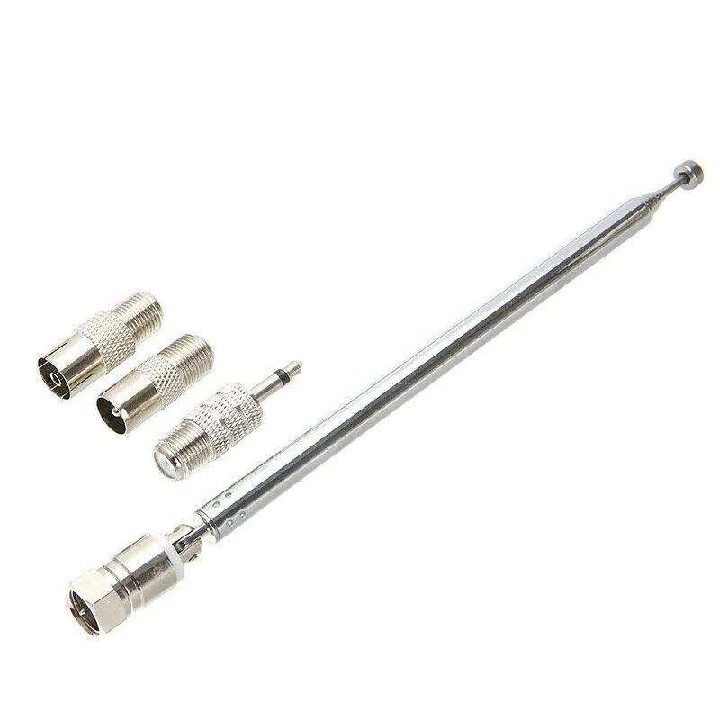 

4pcs/set Antenna 75Ω Adapters DAB FM Radio HiFi Mini System Telescopic