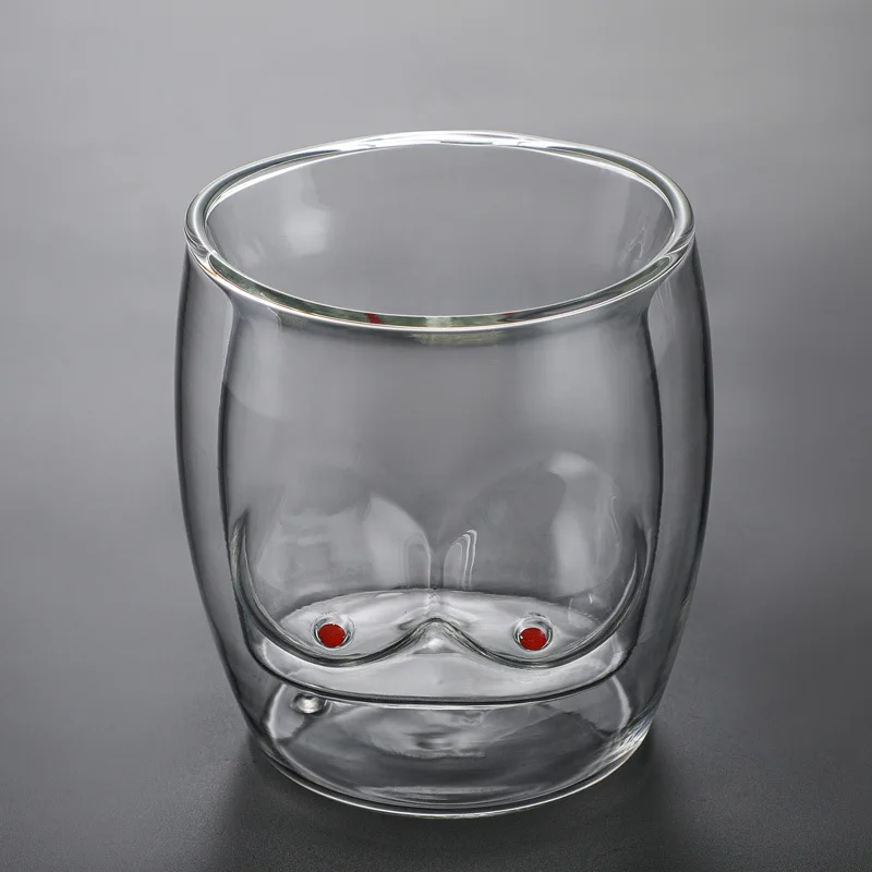 

Double Layer Glass Cup Cartoon Creative Home Insulation Water Cup Milk Coffee Cup Juice Cup Drinking Cup