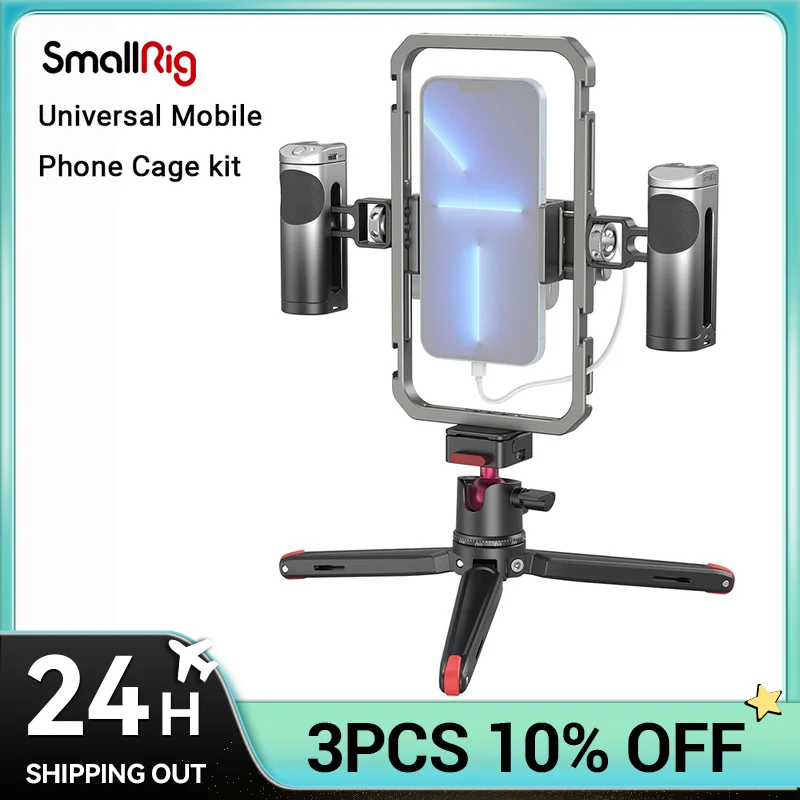 Клетка SmallRig универсальная для смартфона iPhone 14/13 Pro/Pro Max с складными ручками и