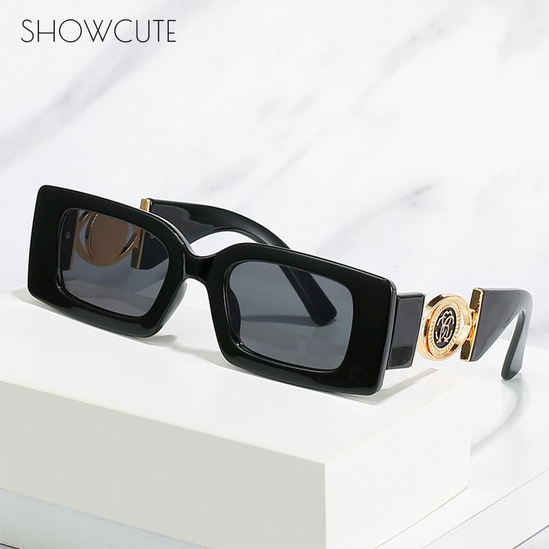 

Luxury Brand Sunglasses Women Men Square Vintage Style Classic Rectangle Big Frame Sunglasses Shades UV400 Camping Fishing