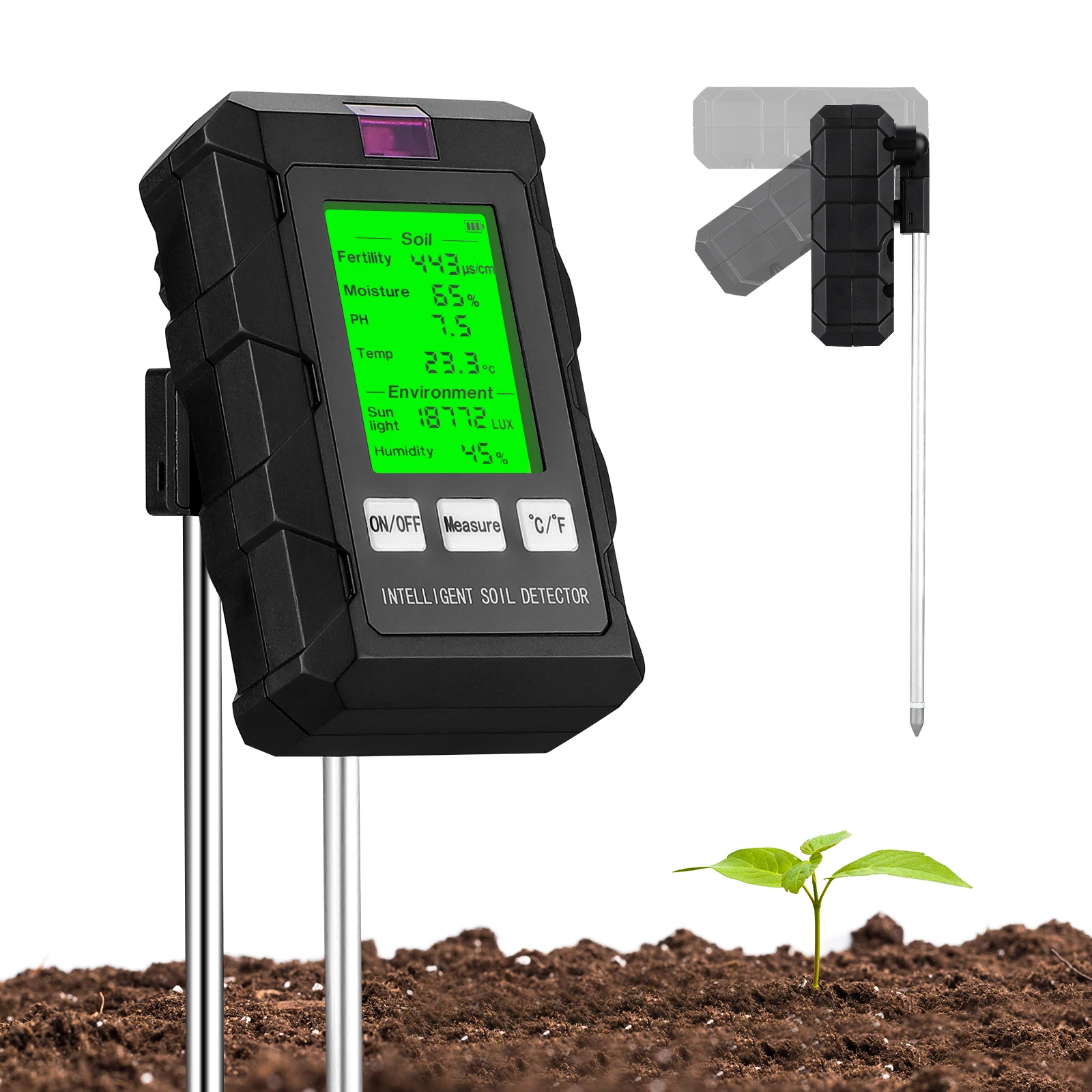 

Цифровой тестер почвы HiOazo ST-03 6-в-1