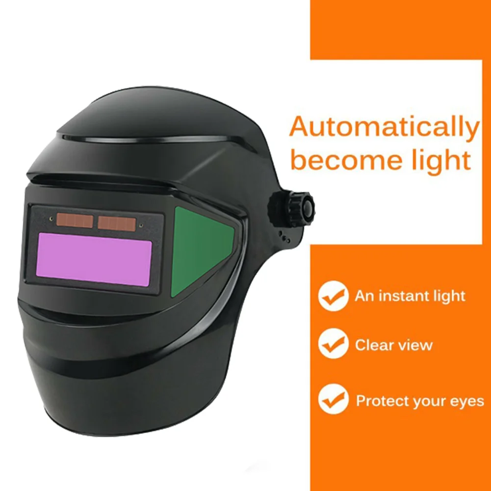 

Welding Helmet Solar Auto Darkening MIG MMA TIG Electric Welding Mask Helmets Welding Lens For Welding Machine 28x20x18cm