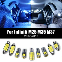for infiniti m25 m35 m37 2007 2008 2009 2010 2012 2013 5pcs 12v car led lights interior dome reading lamp trunk bulb accessories