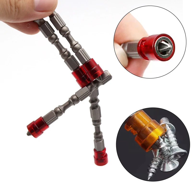 Магнитные биты для отверток Phillips S2 из сплава PH2 с одной головкой Нескользящие 1/4