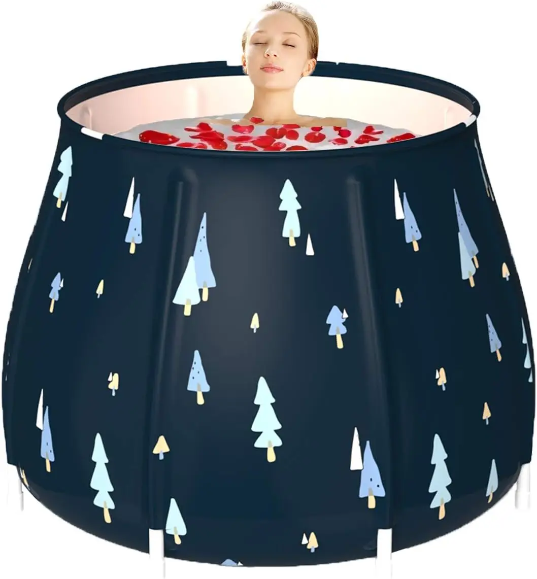 

Portable Foldable Bathtub For Adults Ice Cold Bath Tub Soaking Tub For Shower Stall Separate Family Bathroom SPA Hot Bath Tub
