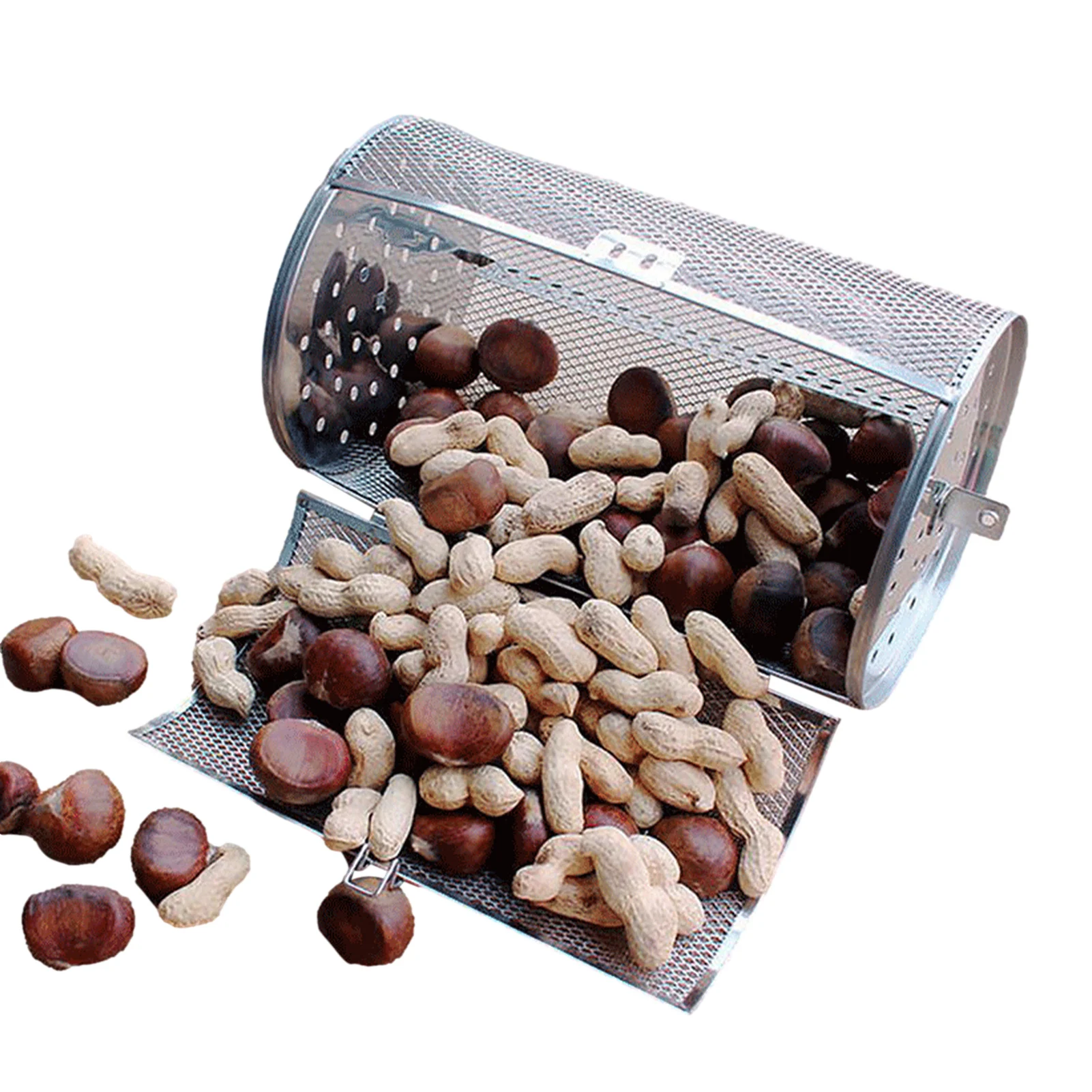 

Stainless Steel Rotisserie Grill Rotisserie Basket Bakeware Oven Racks Roaster Drum Baking Rotary Cage For Peanut Dried Nut