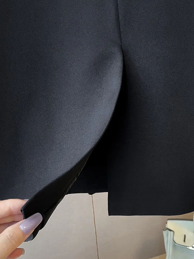 Женский однобортный Блейзер ZMEENNA в стиле пэчворк с бриллиантами модный дизайн